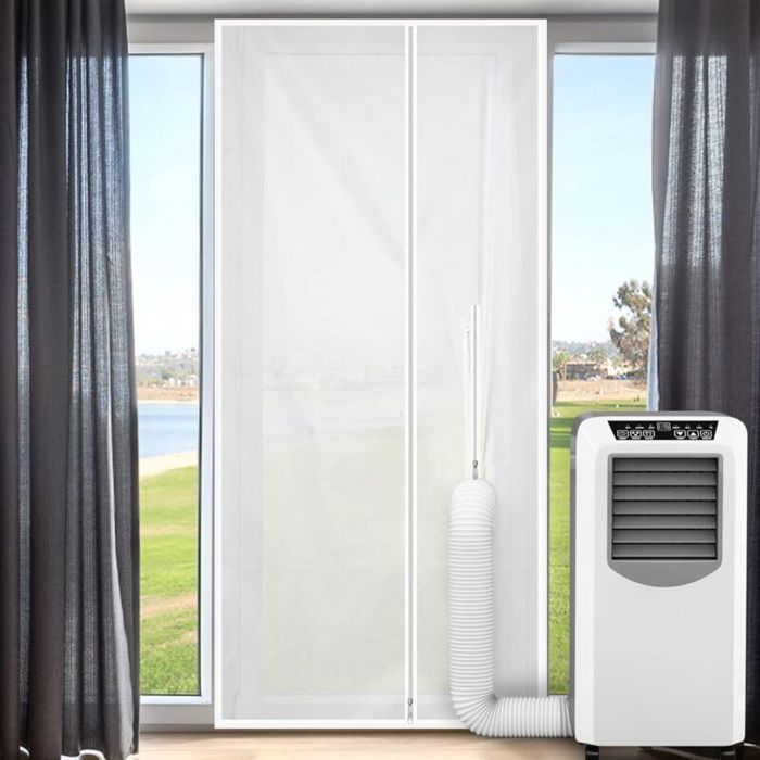 Joint de Porte pour Climatiseurs Mobiles90 210 cm Kit Calfeutrage Climatiseur Porte Fenetre，Produit de haute qualité fiable et dur