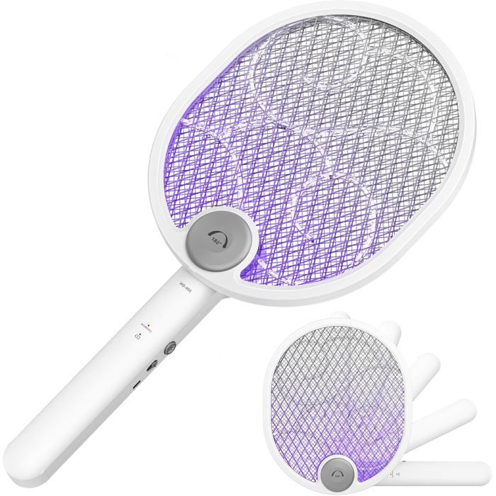 Raquette AntiMoustique 4000V,1800mAh Pliable USB Rechargeable,3 — free download