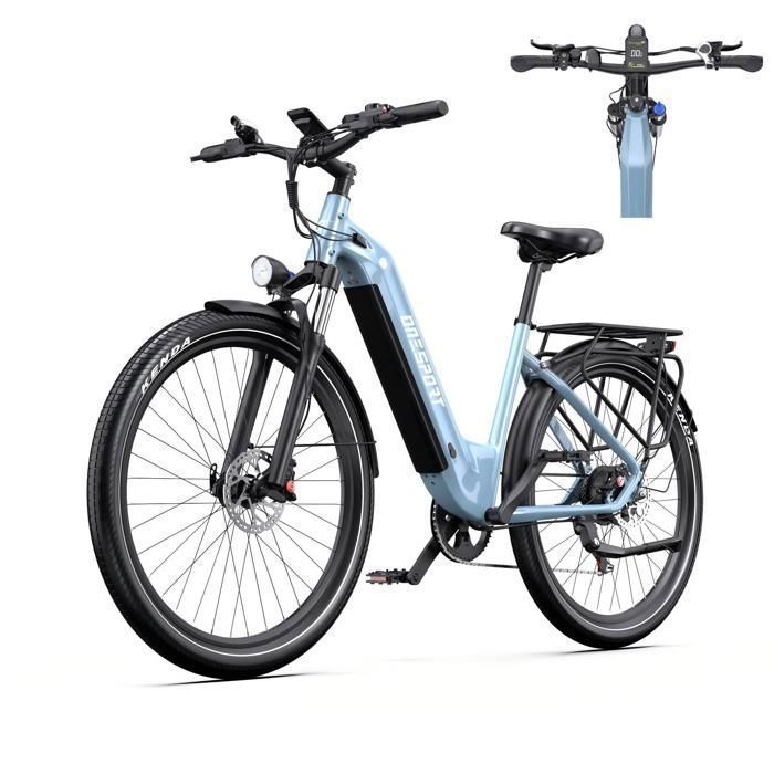 Vélo Electrique Homme ONESPORT WT05 Moteur 250W Batterie 36V 18 2Ah Shimano 7 Vitesses Pneus 27 5