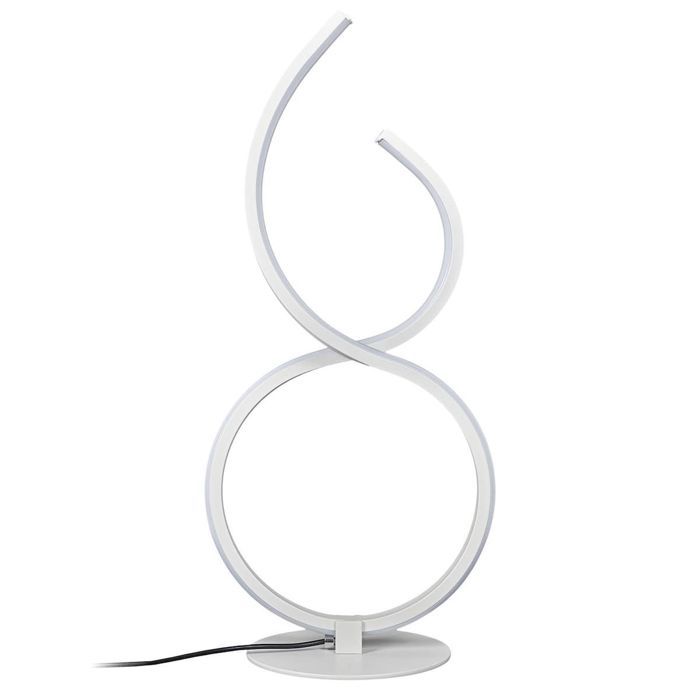 Lampe LED design blanc à poser éclairage blanc chaud Lampe LED design blanc à poser éclairage blanc chaud