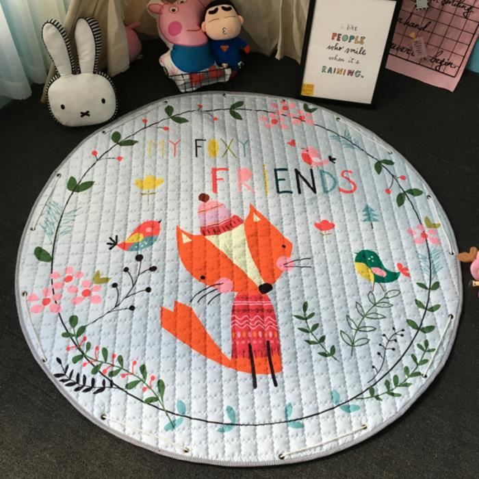 Tapis De Jeu Pour Enfant Bebe Ramper Pad 1 5m Tapis De Sol Rond