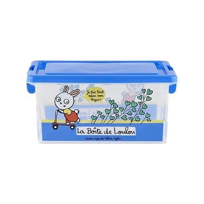 Boîte De Rangement Enfant Voyages Didyoudo - 39 X 29 X 20 Cm - Plastique Jaune Avec Motifs - Idéale Pour Jouets Et Affaires