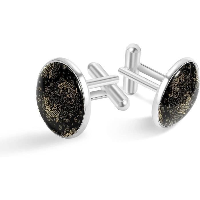 Boutons De Manchette Simon Carter En Laiton - Couleur Marine - Pour Hommes - Neuf En Boîte