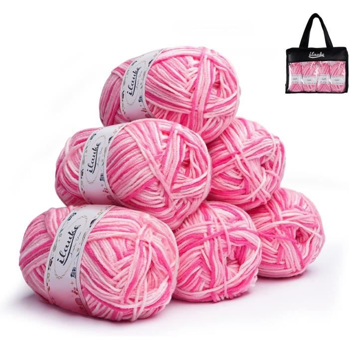 Pelotes De Laine Tricoter Multicolore 6 50G Fil De Crochet