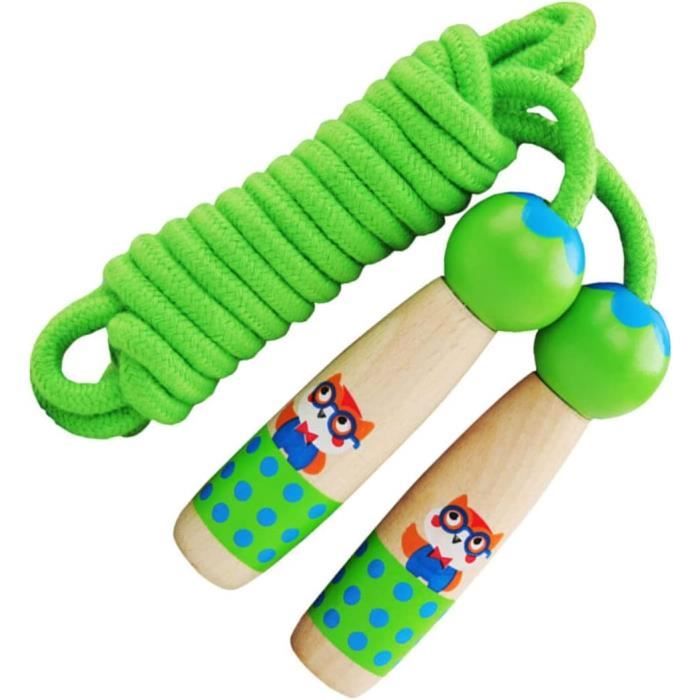 Corde à Sauter Enfants Extensible Colorée Nylon Caoutchouc équipement Exercice Plein Air
