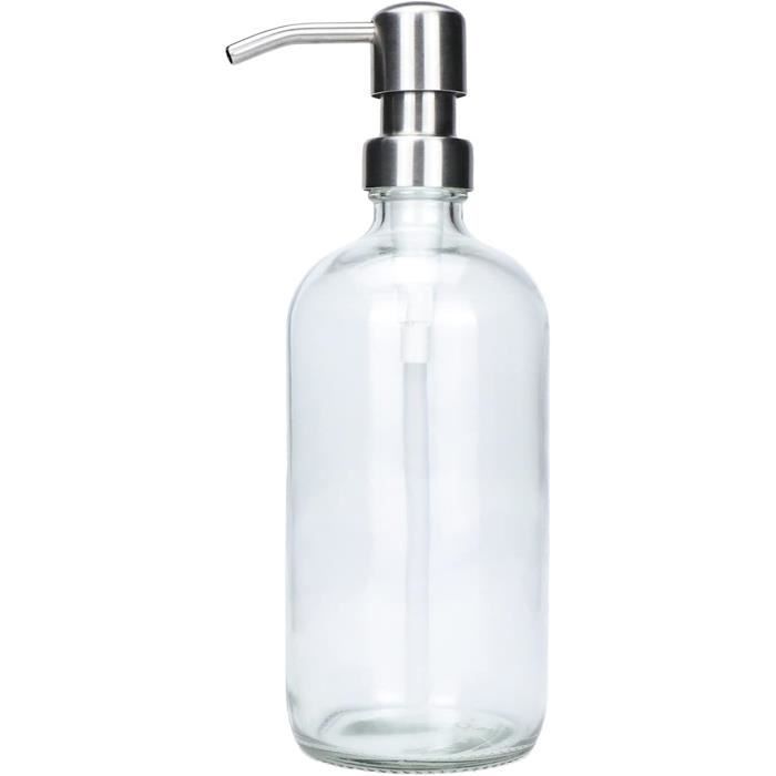 Lot De 3 Bouteilles Rechargeables 500ml Avec Pompe – En PET, Pour Shampooing, Savon, Lotion. Parfait Salle De Bain, Voyage.