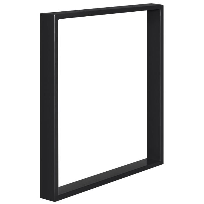 Hauteur: 90 cm 1 pcs HOLZBRINK Pied de Table en Acier Profil Carré 80x80 mm HLT-14B-J-90-9005 Noir Foncé Hauteur: 90 cm 1 pcs HOLZBRINK Pied de Table en Acier Profil Carré 80x80 mm HLT-14B-J-90-9005 Noir Foncé