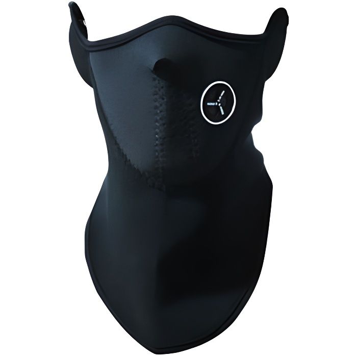 Tour de Cou cache nez oreille moto ski scooter Cagoule casque textile noir