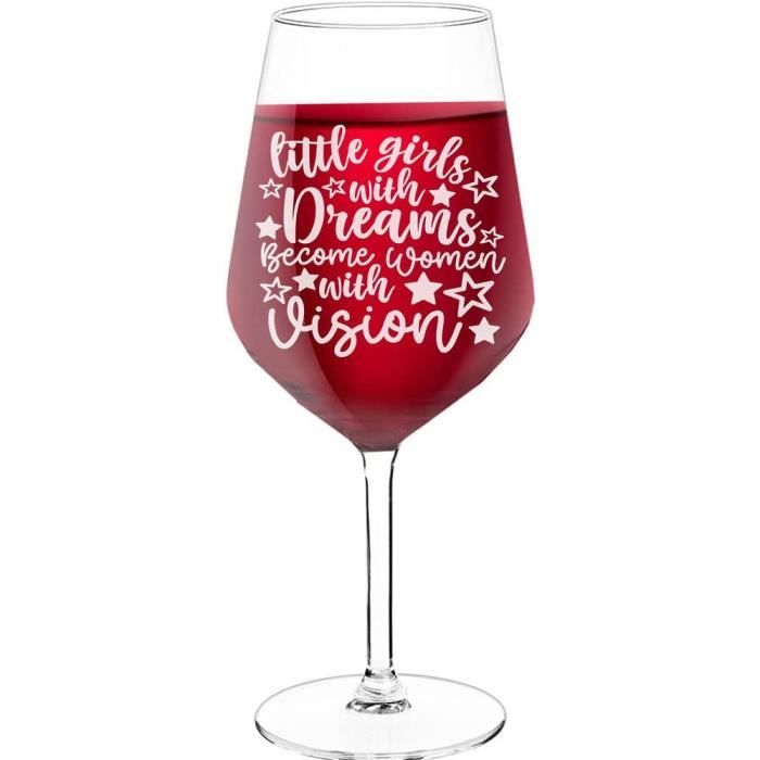 Always Looking Good – Grand Verre à Vin Gravé Laser '20 & Fabulous' 400 Ml, Cadeau Anniversaire 20 Ans Femme Élégant
