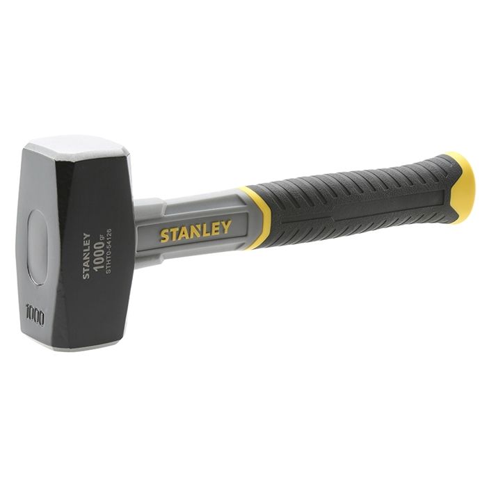 Massette marteau en acier forgé Manche fibre de verre antichoc 1000g bois vis lg