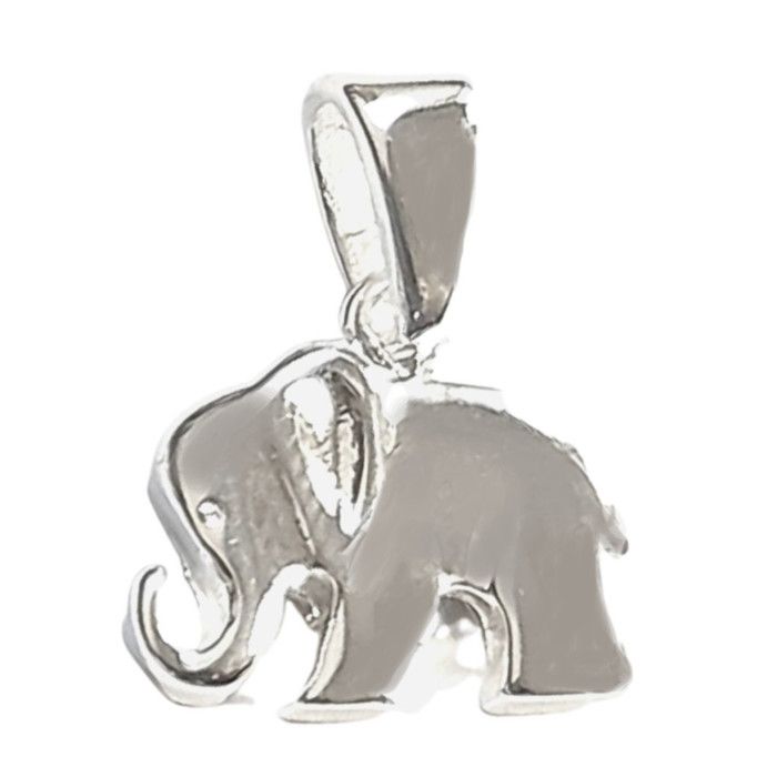 Pendentif Elephant Trompe En L Air En Argent Chaine Achat