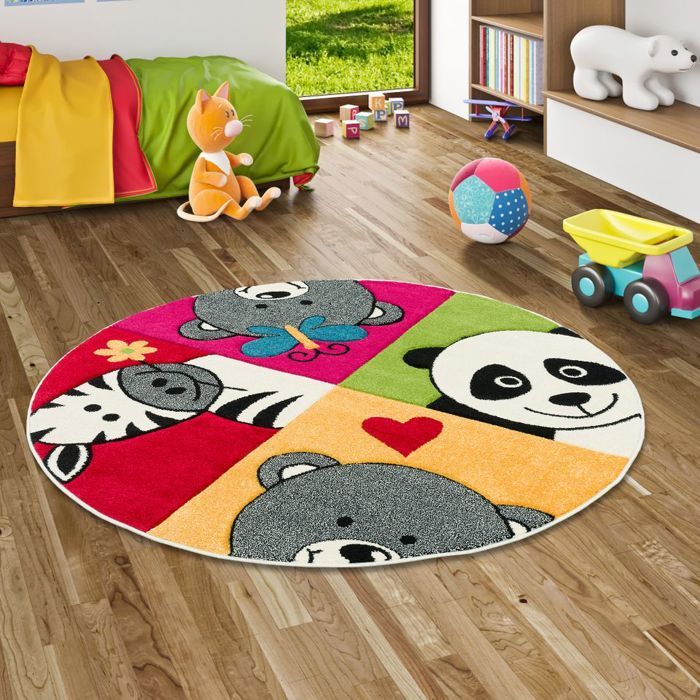 Tapis Enfant Pergamon Maui Kids - Motif Monde De Pirates Coloré - 5 Tailles, Velours Doux Tapis Compatible Chauffage Au Sol Antistatique