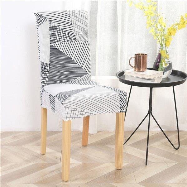 Housse De Canapé 3 Places - Polyester élastique Motif Géométrique - 77-91 Pouces - Neuve