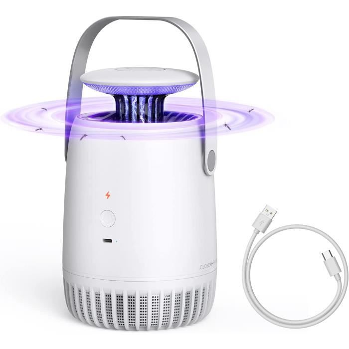 Lampe Anti-Moustiques Électrique Lot De 4 - Tueur Insectes UV Intérieur Non Toxique Prise Murale