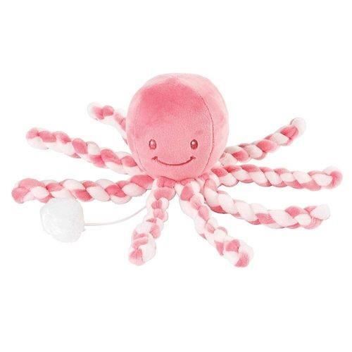 Doudou Nattou Lapidou octopus Pieuvre Poulpe Musical Rose Corail