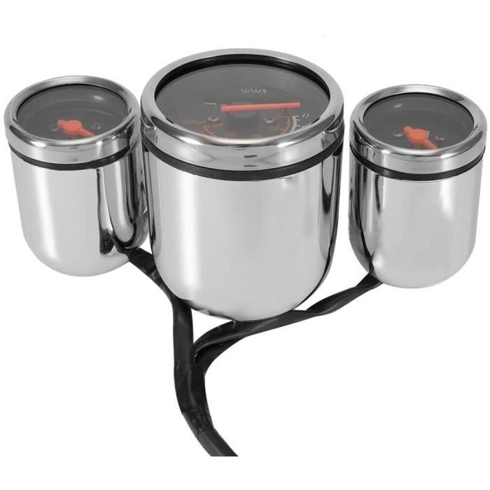 Cuque Tachymètre électronique 2 En 1 Moto LED Voltmètre Numérique Tachymètre Jauge Compteur