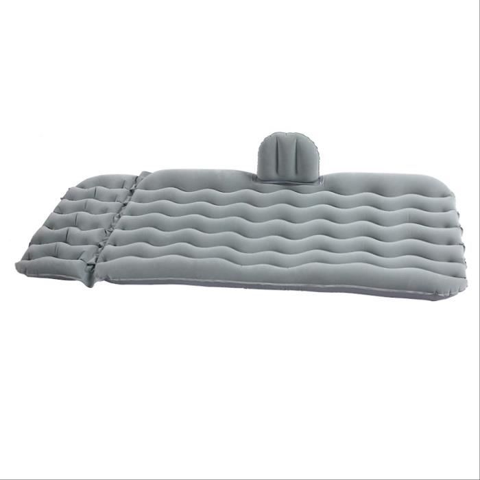 Lit Gonflable Pour Siège Arrière De Voiture POPETPOP - Rallonge De Banquette Pour Dormir Ou Reposer Les Pieds - Noir, 130x38x25 Cm