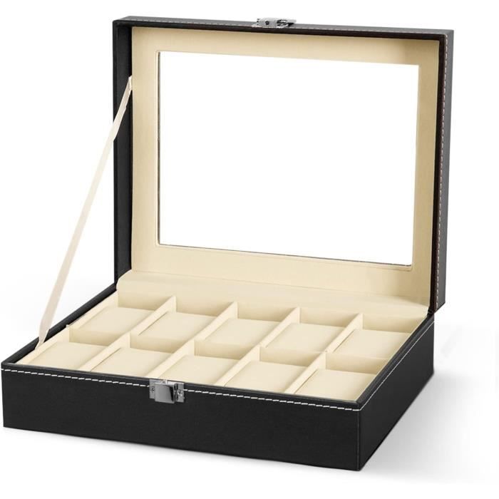 Boite De Rangement Bijoux Transparente BELLE VOUS Rangement Bague En Velours Gris Avec Couvercle Et 100 Encoches - Boite à Bijoux Avec Couvercle En Verre Transparent Pour Bagues, Boucles D' Oreilles Et Boite De Rangement Bijoux Transparente BELLE VOUS Rangement Bague En Velours Gris Avec Couvercle Et 100 Encoches - Boite à Bijoux Avec Couvercle En Verre Transparent Pour Bagues, Boucles D' Oreilles Et