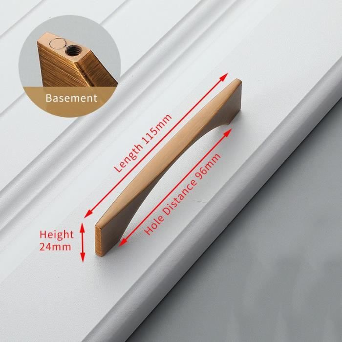 Quincaillerie Meuble,poignées De Porte De Placard De Cuisine En Alliage D'aluminium Solide