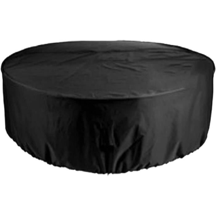 Terrasse Housse De Table Jardin Aktive - Imperméable UV Protection Pour Table Ronde 150cm | Polyester Gris Avec Sac Housse Imperméable