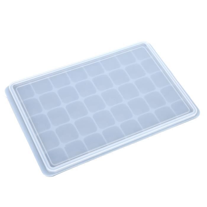Set De Moules à Glaçons Silicone - 10 Palets + 3 Bacs Avec Couvercle - Sans BPA - Réutilisables