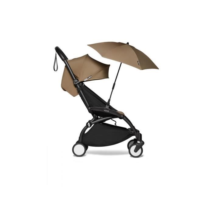 ombrelle poussette marron