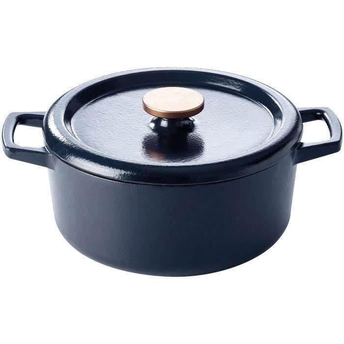 BEKA Cocotte + couvercle fonte 26 cm - 5 L - Noir