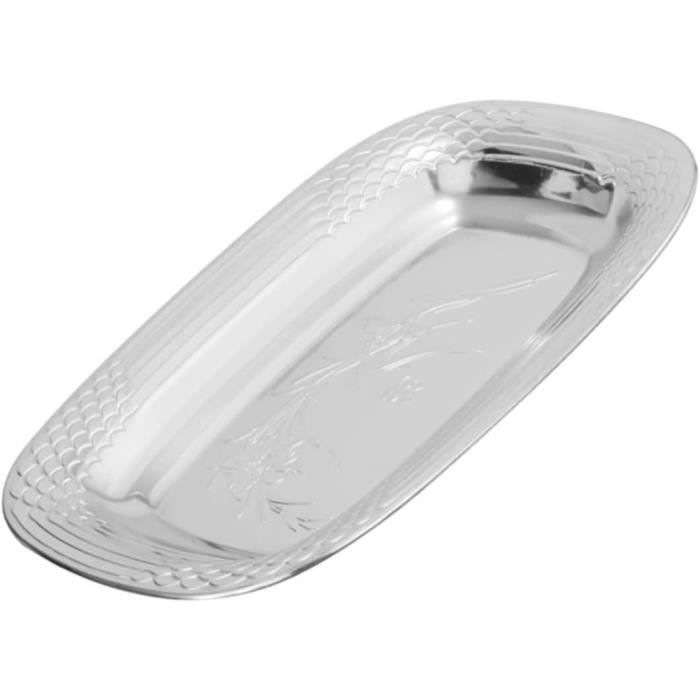 Plateau Rectangulaire Argenté Style Nordique MAGICLULU - Organisateur Multifonction Pour Bijoux, Serviettes Et Décoration