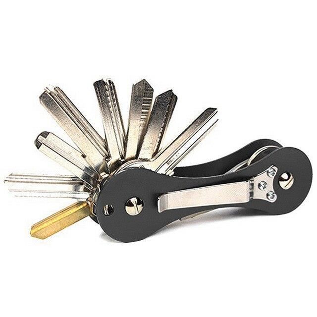 Porte Key Rounded Porte-Cartes MKZRY Aluminum Alloy Keychain Flexible Key Holder Keys ...