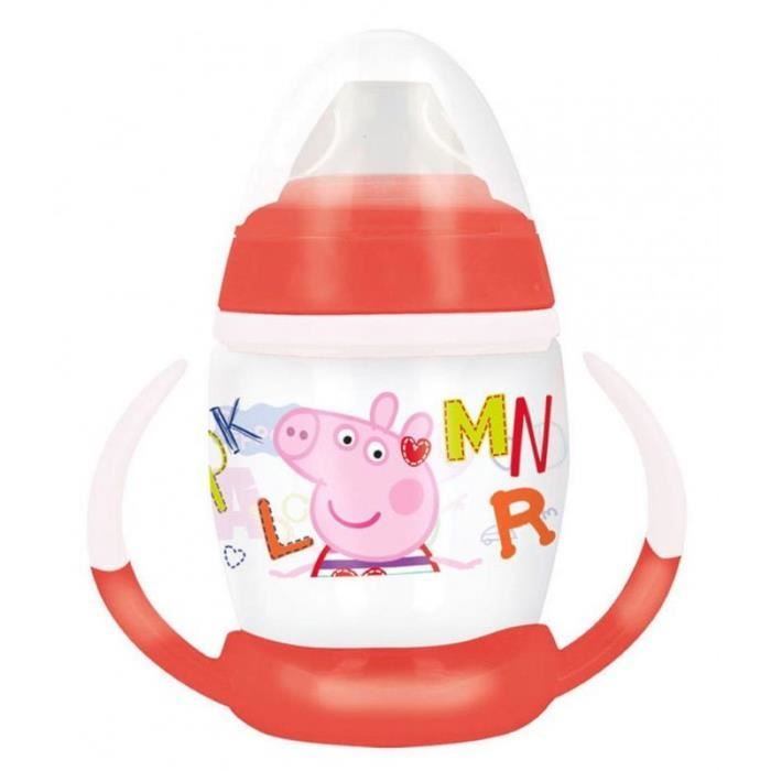Gobelet Pour Bebe Peppa Pig Avec Poignee Et Bec Silicone Special Apprentissage Cdiscount Maison Gobelet Pour Bebe Peppa Pig Avec Poignee Et Bec Silicone Special Apprentissage Cdiscount Maison