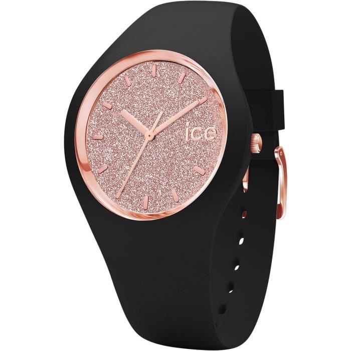 ICE-WATCH - ICE Glitter Black - Montre Noire Pour Femme Avec Bracelet