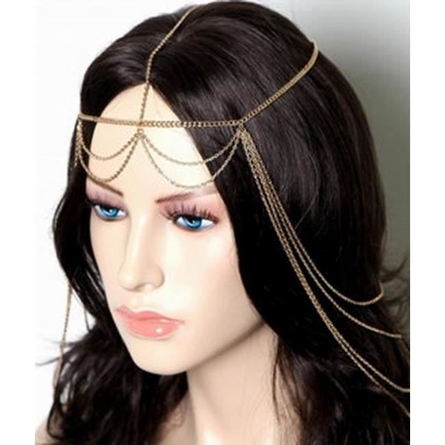 Bandeau cheveux argent , perles, paillettes et sequins