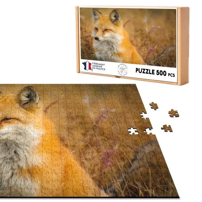 Ulysse 1514 Holz-Puzzle Fuchs – 7 Teile, Bunt, Für Kinder Ab 2 Jahren