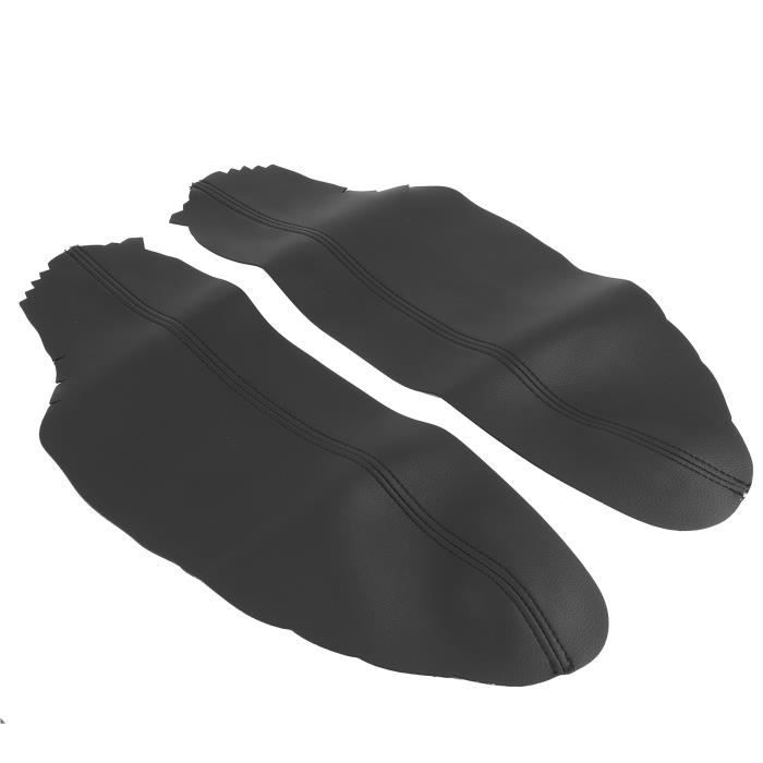 Accoudoirs / Panneaux De Portière En Simili Cuir Noir Pour Honda Civic Coupé 2006-2011 - 2 Pièces