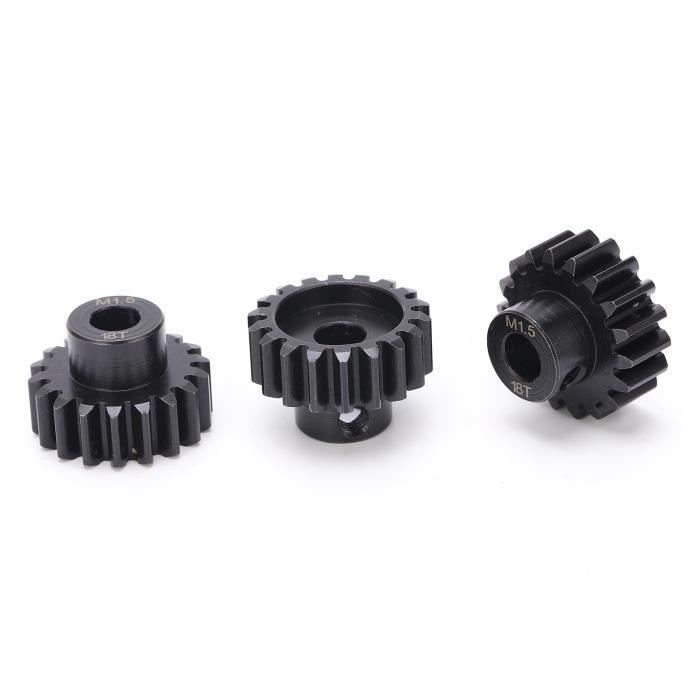 QUARKZMAN 5pcs RC M1 Moteur Pignon Engrenage 5mm Arbre 15T 16T/17T/18T/19T | Durci Pignon Engrenages Carbone Acier, pour 1 8 RC Modèle Voiture Bateau Drone QUARKZMAN 5pcs RC M1 Moteur Pignon Engrenage 5mm Arbre 15T 16T/17T/18T/19T | Durci Pignon Engrenages Carbone Acier, pour 1 8 RC Modèle Voiture Bateau Drone