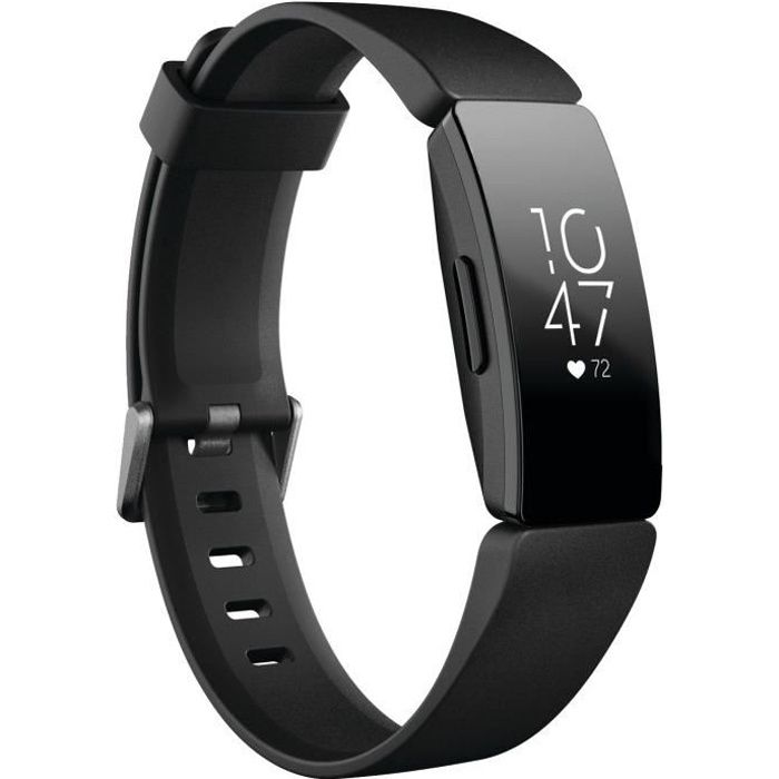 FITBIT Inspire HR - Bracelet connecté pour la forme au quotidien - Noir