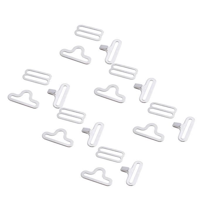 50 Clips De Nœud Papillon - Attaches Métal Réglables - Pour Cravate Et DIY - Noir