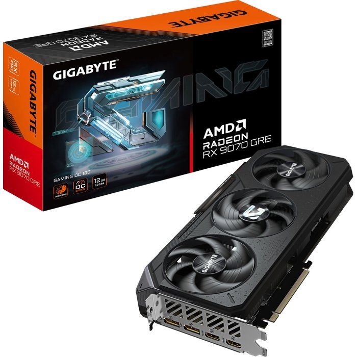 GIGABYTE Radeon RX 9070 GRE GAMING OC 12G – Carte graphique 12GB GDDR6 192bit PCI E 5.0 2920 MHz Core Clock 2 × DisplayPort 2 × HDMI GV R907GREGAMING OC 12GD Neuf - vue 6
