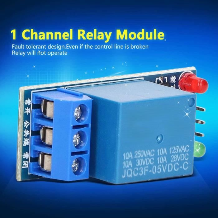Module Relais 1 Canal 5V Télécommande Infrarouge - Contrôle Domotique TV Audio