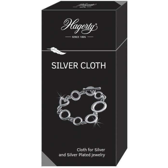 Hagerty Chamoisine - chiffon pour nettoyer et entretenir les bijoux en argent ou métak argenté