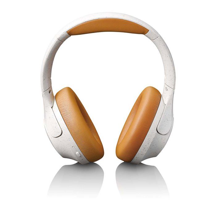 Casque sans fil Bluetooth® avec réduction de bruit active et microphones intégrés - Lenco - - Gris-Blanc
