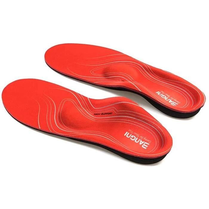 Semelles Orthopédiques 3ANGNI - Support Voûte Plantaire - Pour Pieds Plats, Fasciite - Homme/Femme