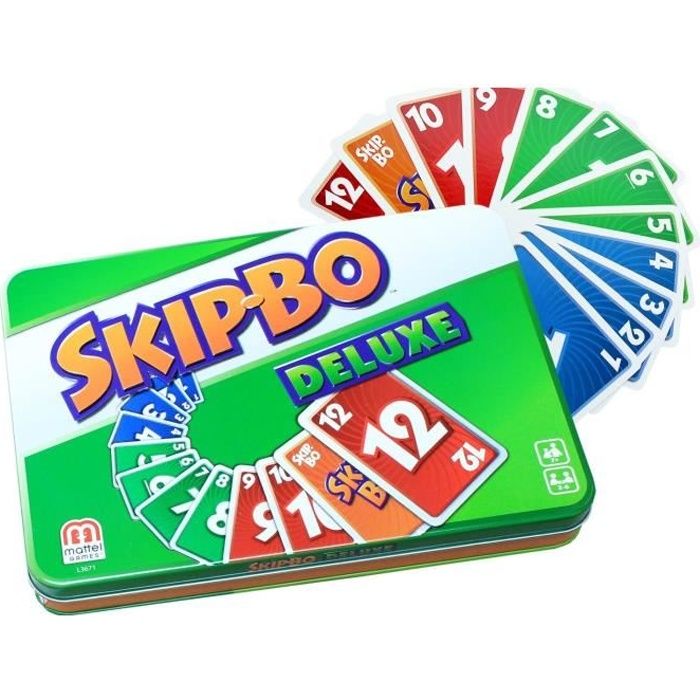 Jeu de société - MATTEL - SKIP BO Deluxe - Mixte - Vert - A partir de 7 ans  - Cdiscount Jeux - Jouets