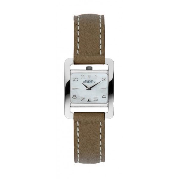 MONTRE M. HERBELIN ACIER CUIR - 17037-19TA F - F MONTRE M. HERBELIN ACIER CUIR - 17037-19TA F - F