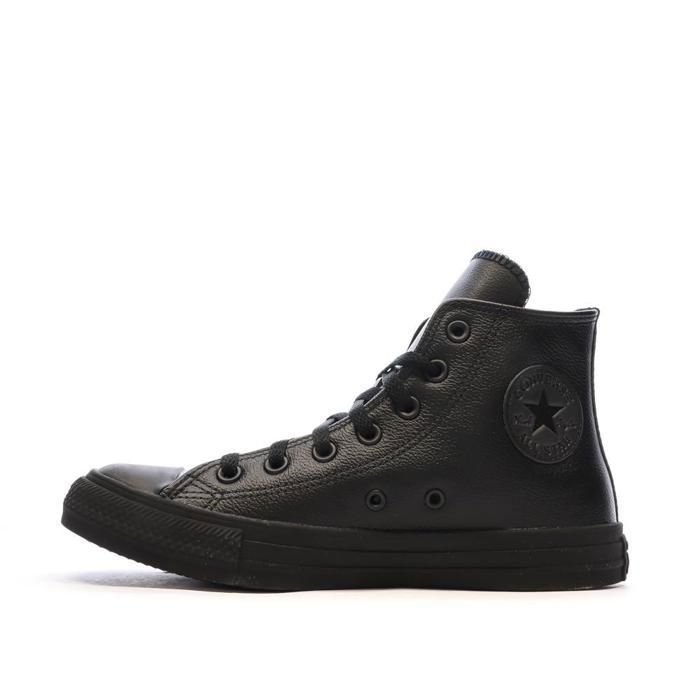 Baskets CONVERSE SNEAKERS Homme BLACK - CT AS HI - Embout rond - Perforations - Lacets plats