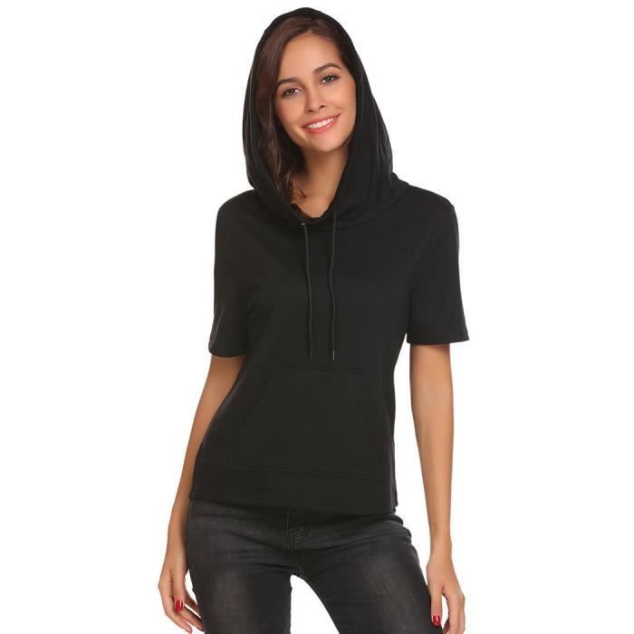 Tee shirt à capuche femme clearance
