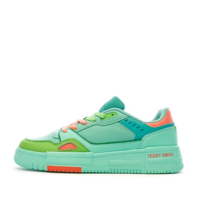 Baskets Verte Homme Teddy Smith 71641 Green Cdiscount Chaussures
