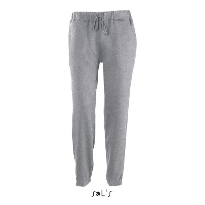 pantalon jogger homme gris - marque - modèle - molleton gratté - taille et bas élastiqués - 3 poches