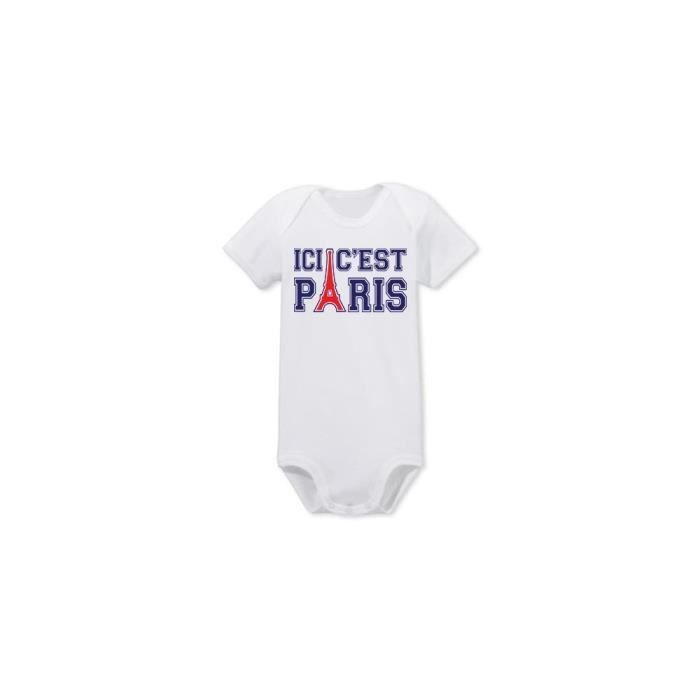 Jz Fashion Body Bebe Mixte Fille Garcon Blanc 100 Coton Ici C Est Paris Foot Psg Cadeau Blanc Blanc Cdiscount Pret A Porter Jz Fashion Body Bebe Mixte Fille Garcon Blanc 100 Coton Ici C Est Paris Foot Psg Cadeau Blanc Blanc Cdiscount Pret A Porter