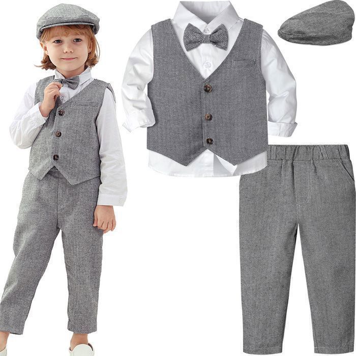 MINTGREEN Costume B b Gar on mariage 4 pcs V tements Anniversaire